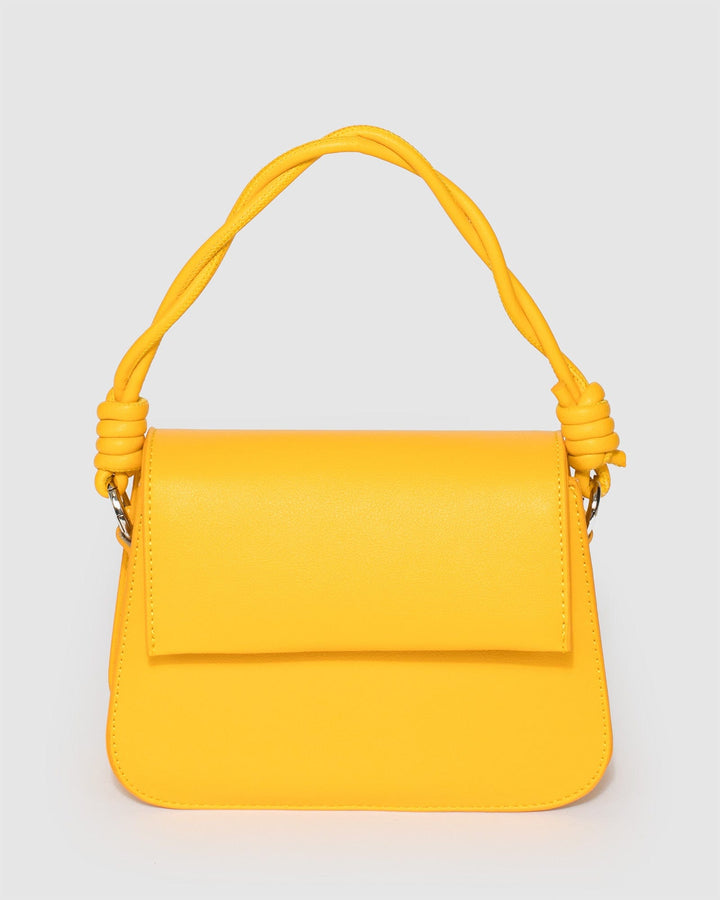 Colette by Colette Hayman Yellow Olivia Twist Handle Tote Bag