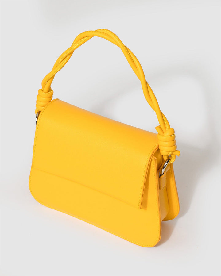 Colette by Colette Hayman Yellow Olivia Twist Handle Tote Bag