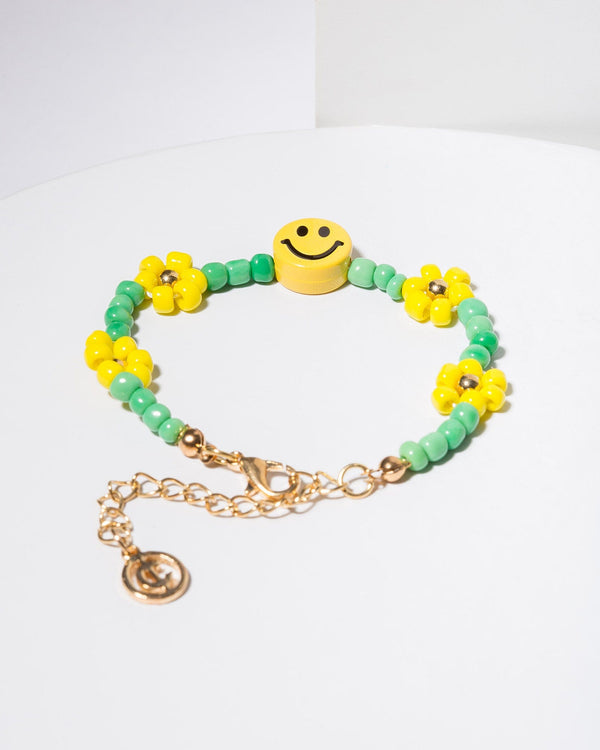 Colette by Colette Hayman Yellow Smiley Face Bracelet