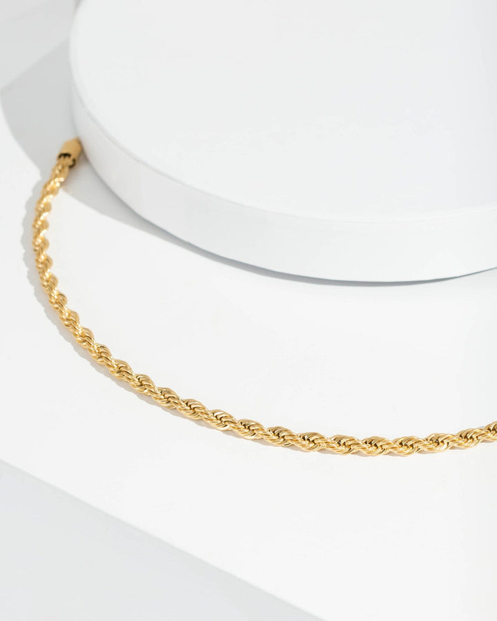 Colette by Colette Hayman 24k Gold 48cm Rope Chain Necklace