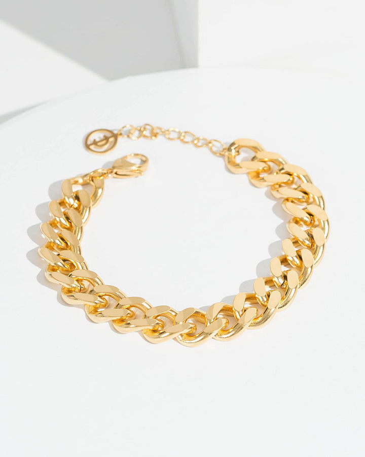 Colette by Colette Hayman 24k Gold Chunky Linked Chain Bracelet