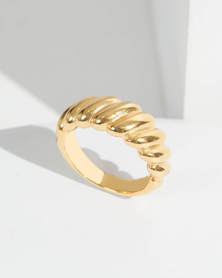 Colette by Colette Hayman 24k Gold Croissant Ring