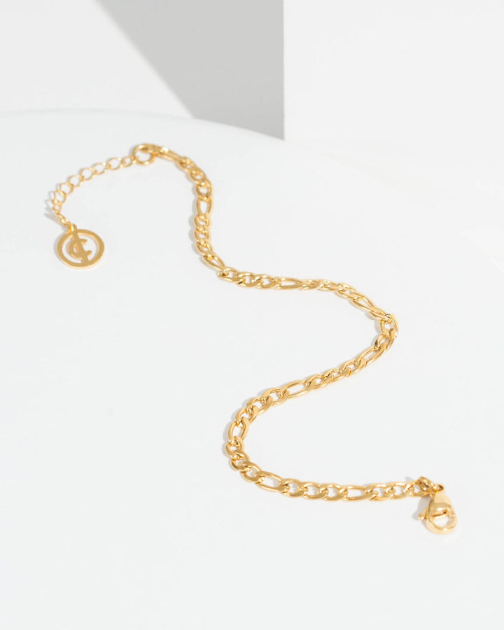 Colette by Colette Hayman 24k Gold Figaro Chain Bracelet