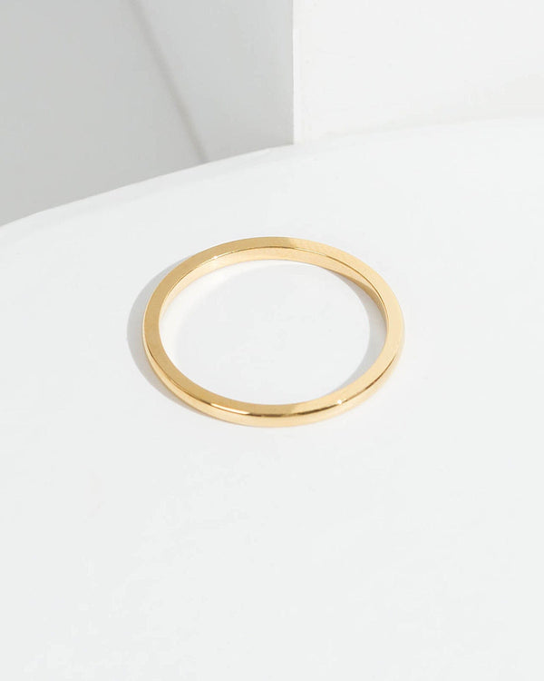 Colette by Colette Hayman 24k Gold Thin Band Ring