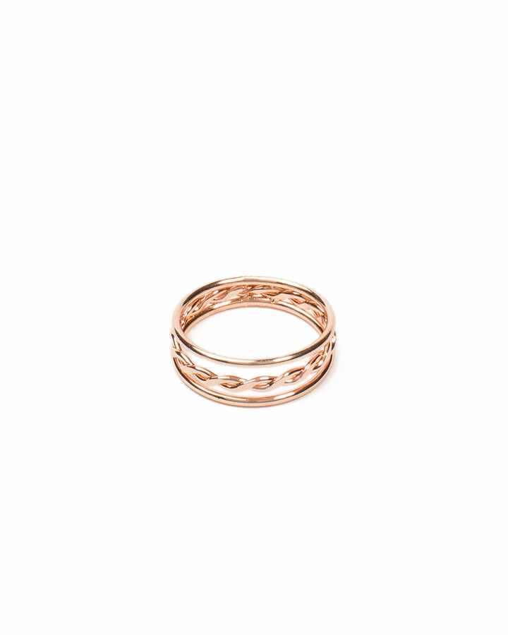 Colette by Colette Hayman 3 Row Weave Fine Ring - Medium