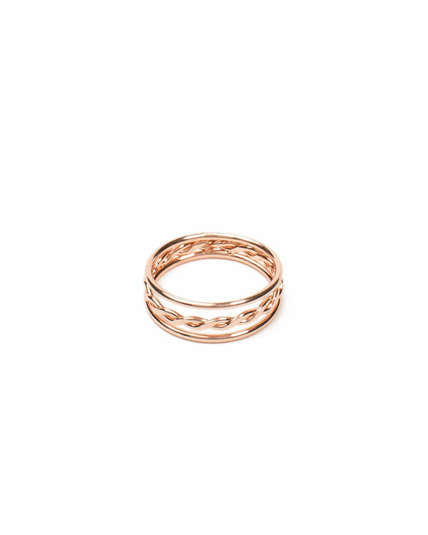 Colette by Colette Hayman 3 Row Weave Fine Ring - Medium