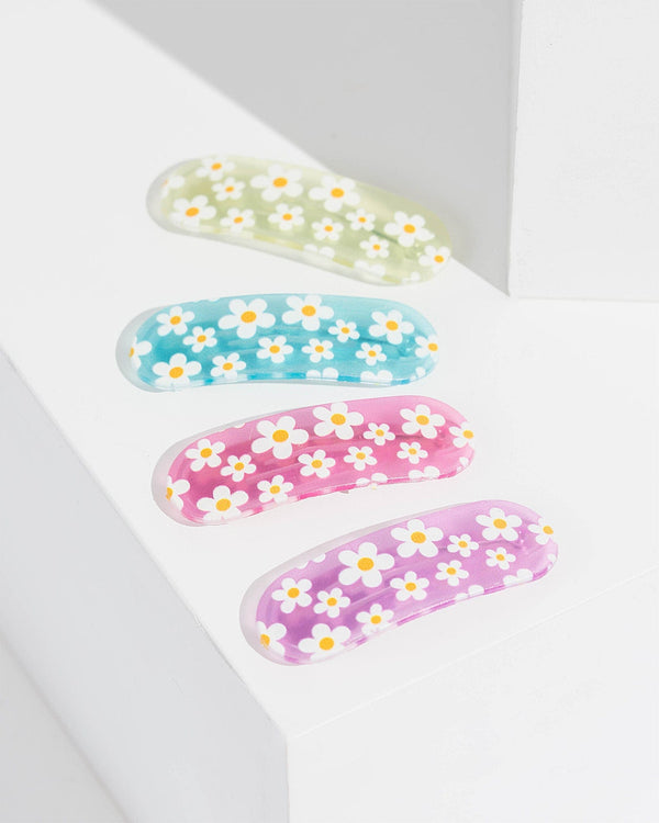 Colette by Colette Hayman 4 Pack Daisy Print Hair Clips