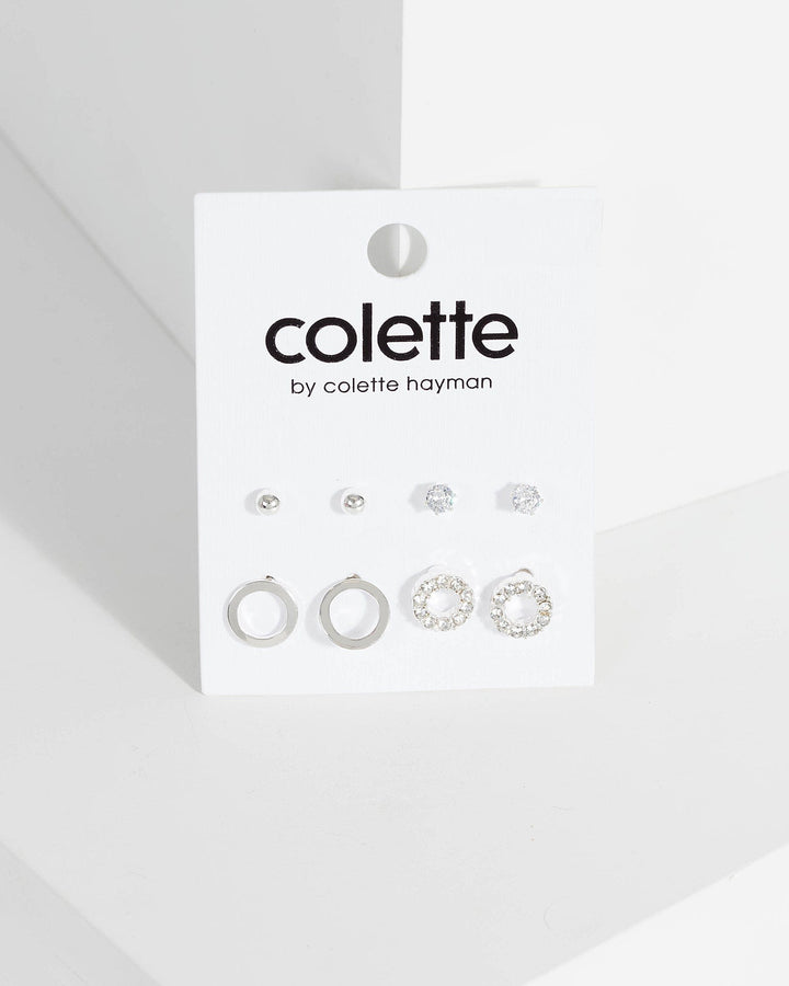 Colette by Colette Hayman 4Pack Mixed Stud Earrings
