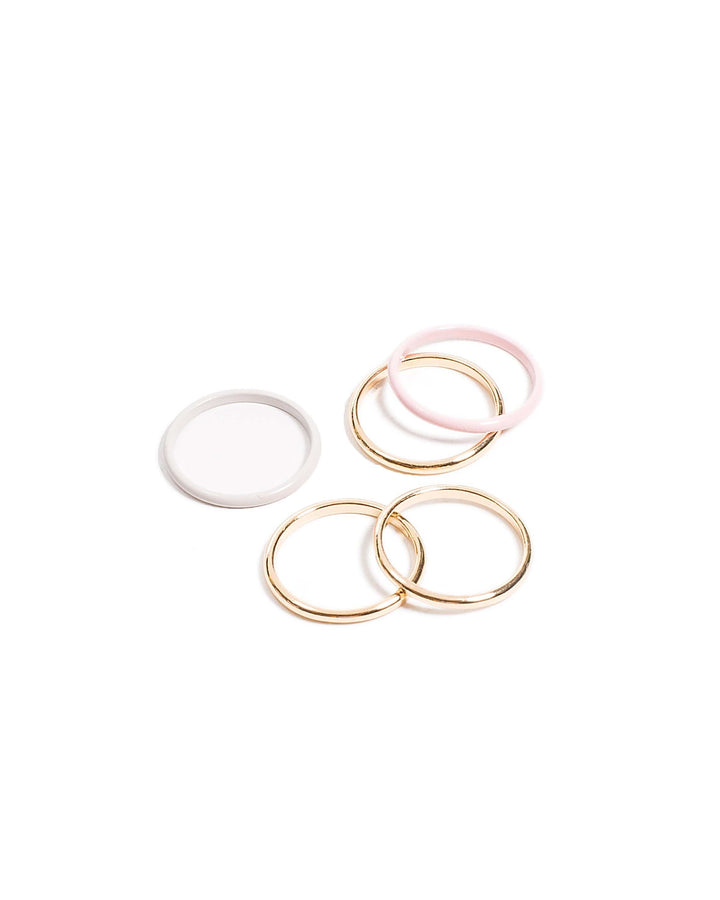 Colette by Colette Hayman 5 Band Ring Pack - Medium