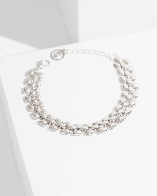 Colette by Colette Hayman Silver Multi Link Chain Bracelet Bracelet