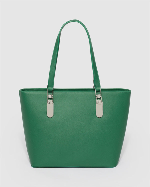 Colette by Colette Hayman Aida Chain Green Tote Bag