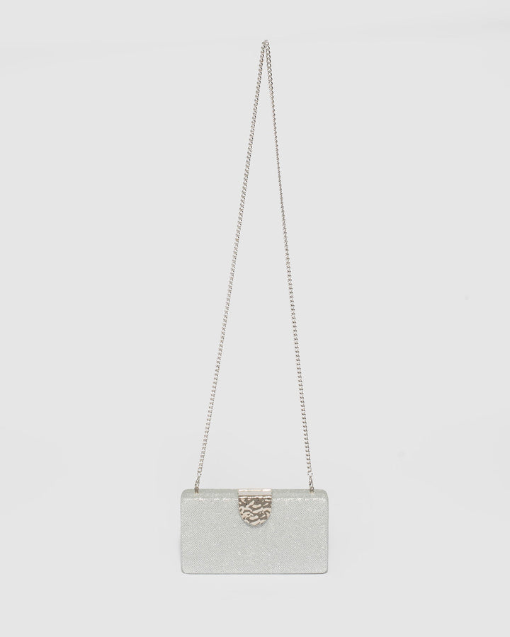 Colette by Colette Hayman Ajala Clasp Silver Clutch Bag