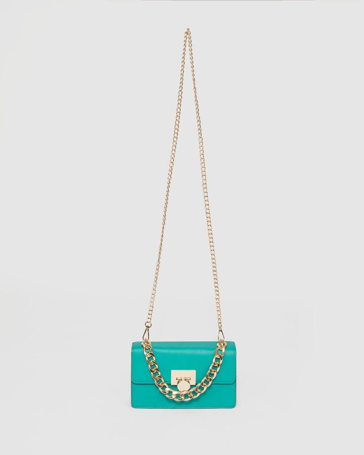 Aqua Nynke Ring Handle Bag | Mini Bags