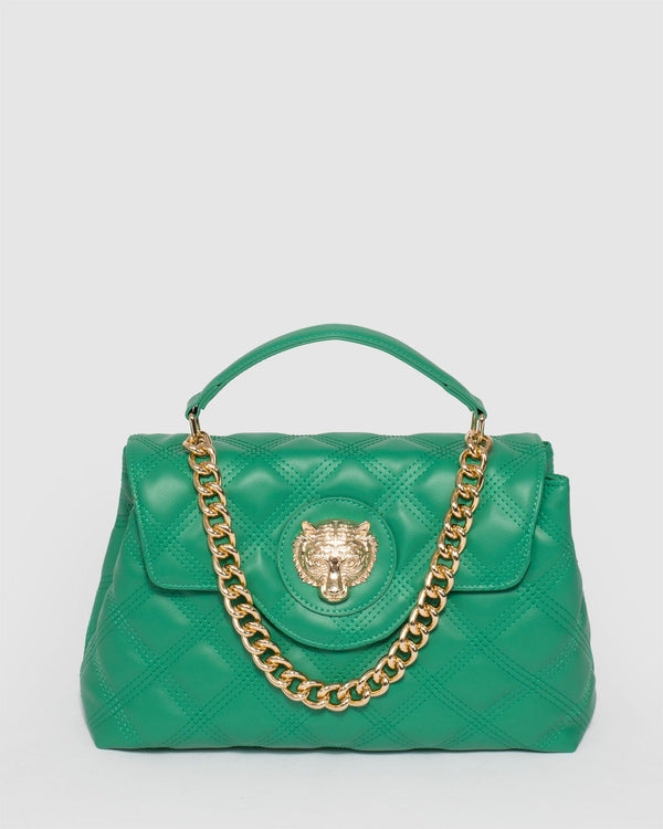Colette by Colette Hayman Asma Chain Green Quilt Bag