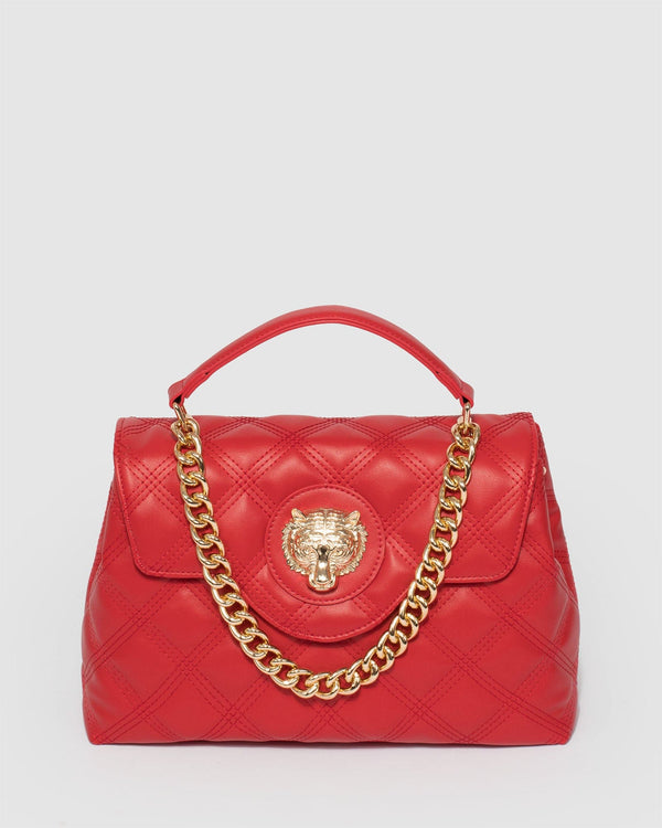 Colette by Colette Hayman Asma Chain Red Quilt Bag