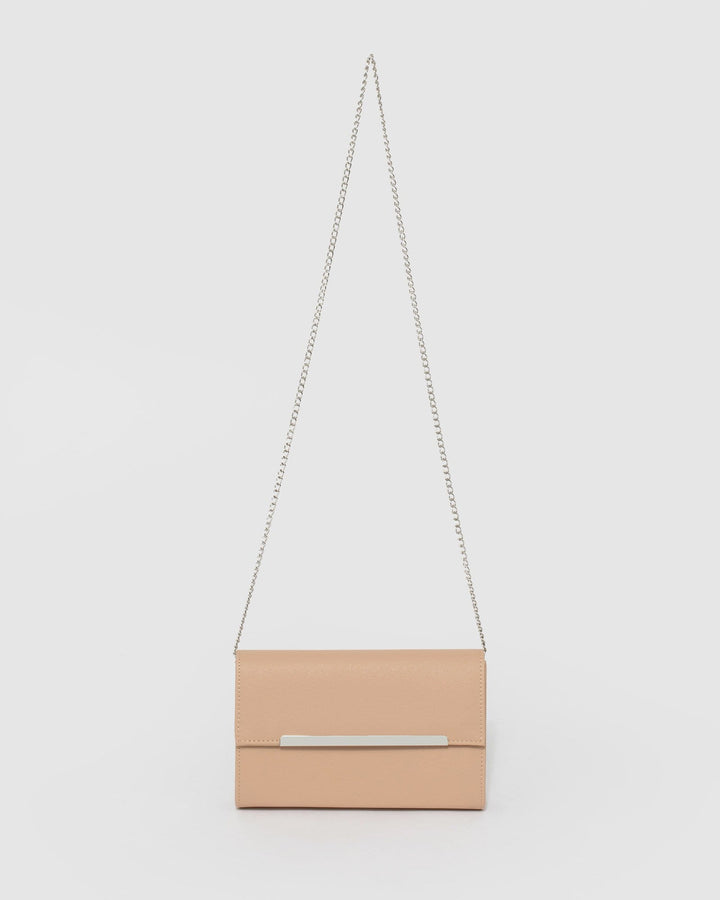 Beige Harriet Clutch Bag | Clutch Bags