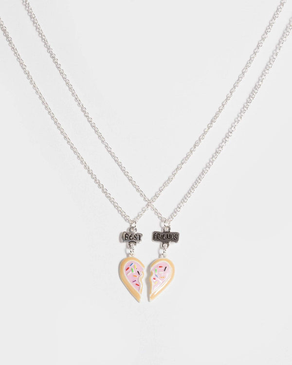 Best Friend Confetti Heart Necklace | Necklaces
