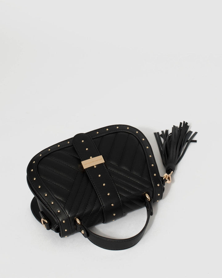 Colette by Colette Hayman Black Ambur Tassel Crossbody Bag