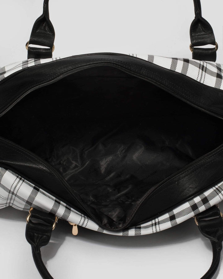 Black and White Hazel Weekender Bag | Weekender Bags
