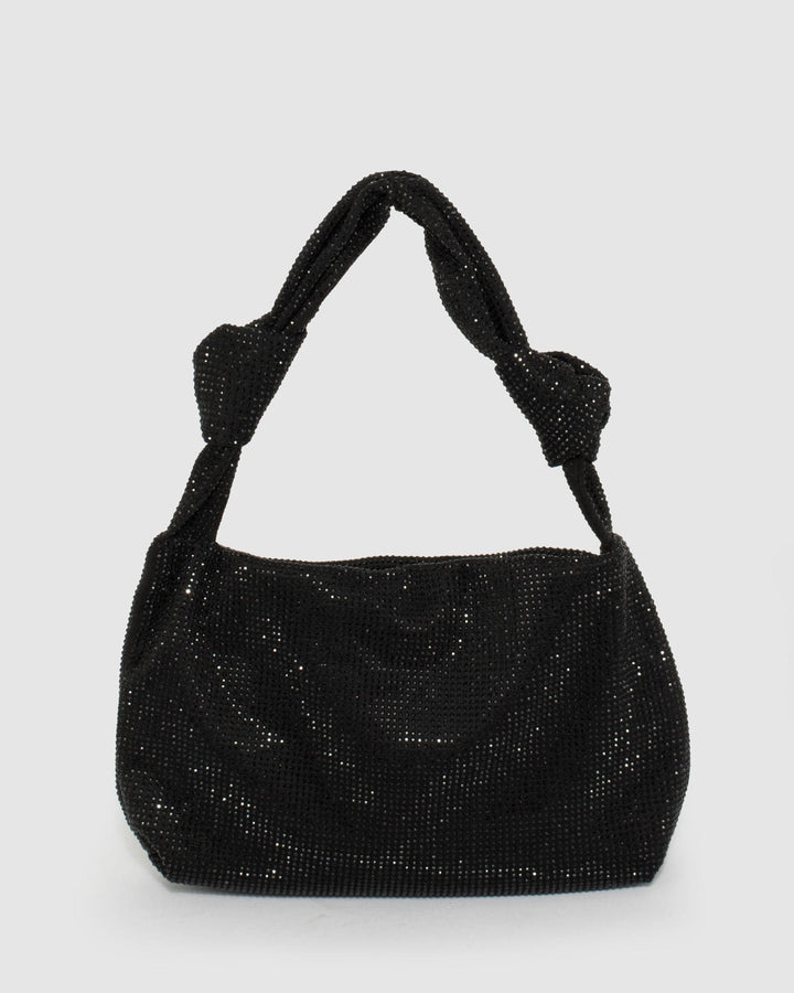 Black Arella Mini Knot Bag | Shoulder Bags