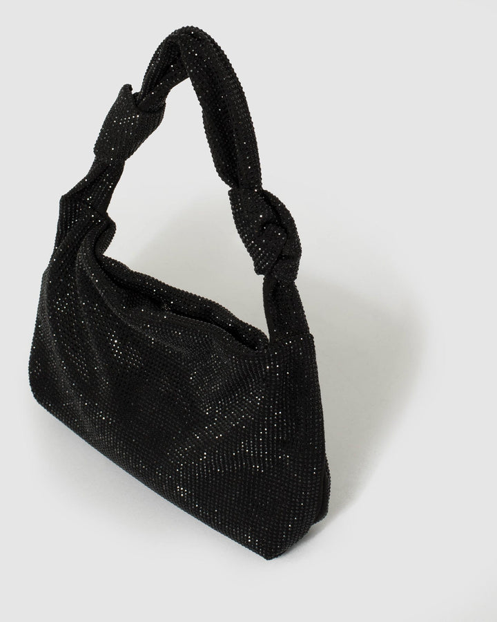 Black Arella Mini Knot Bag | Shoulder Bags