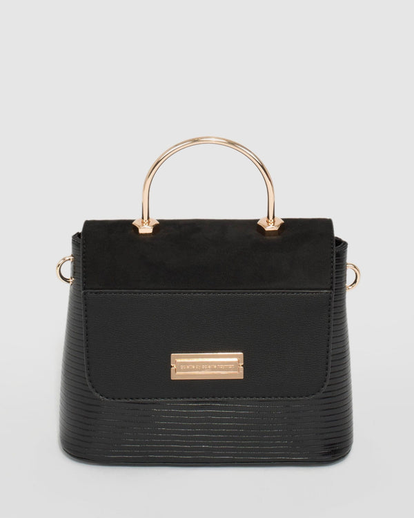 Black Ashy Top Handle Mini Bag | Mini Bags