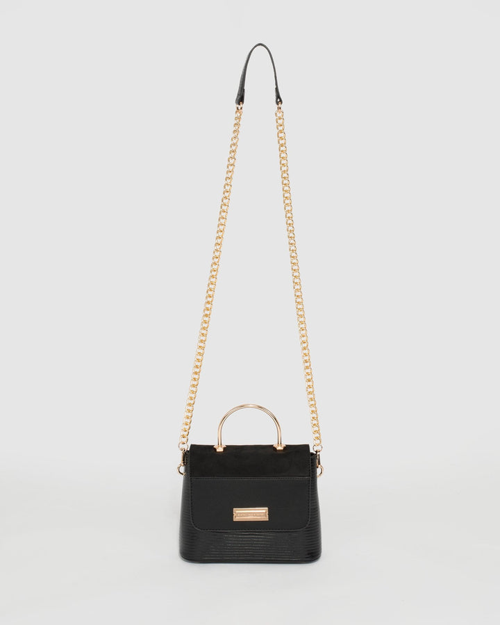 Black Ashy Top Handle Mini Bag | Mini Bags