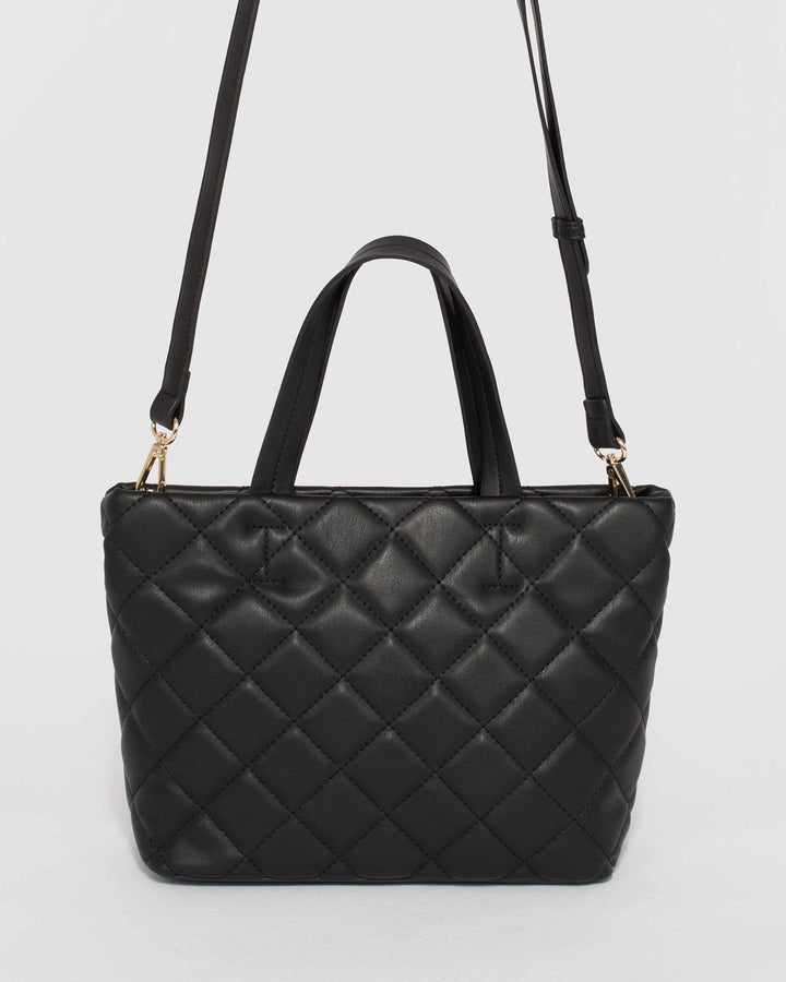 Black Bailee Quilt Bag | Bucket Bags