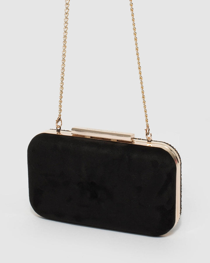 Black Becca Box Clutch Bag | Clutch Bags