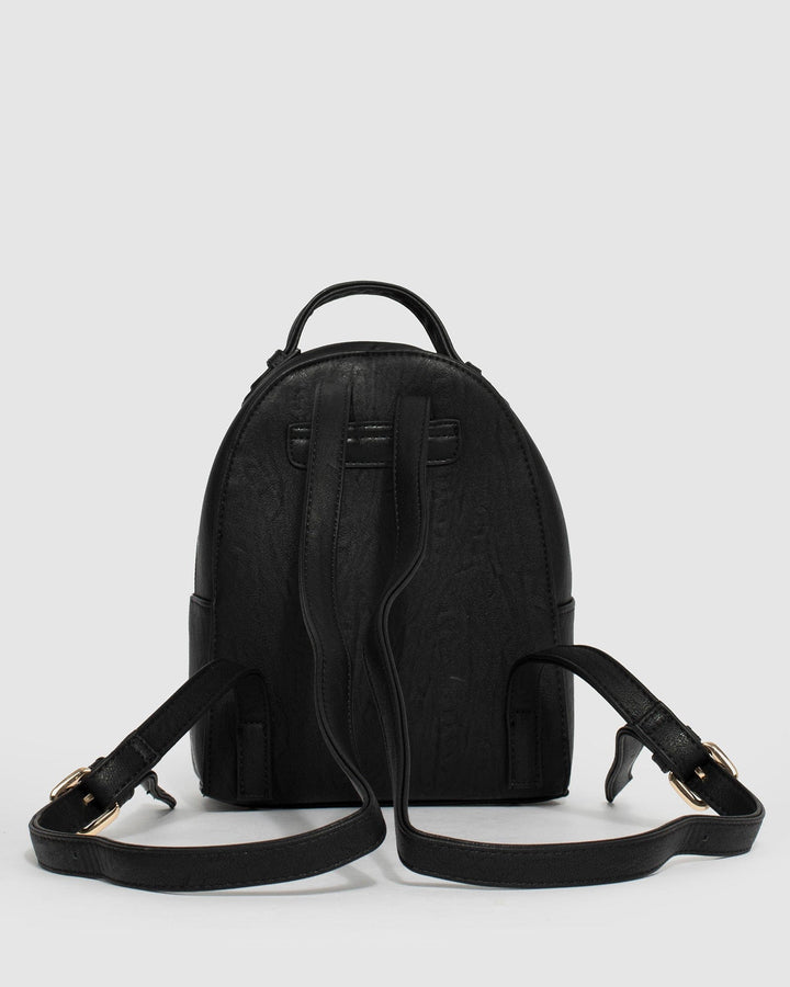 Black Bianca Diamond Quilt Backpack | Backpacks