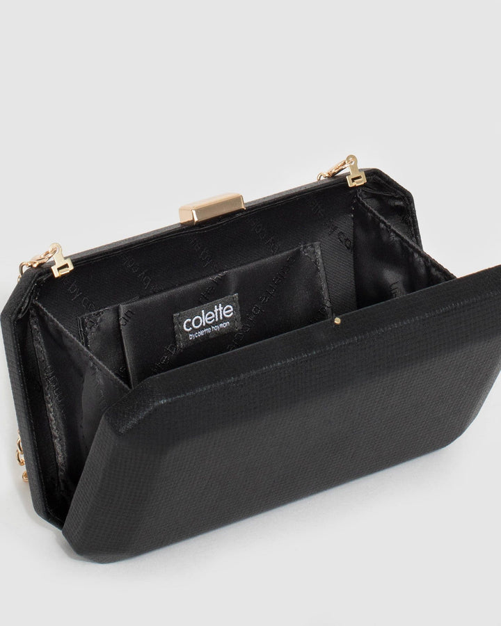 Black Bonita Hardcase Clutch Bag | Clutch Bags