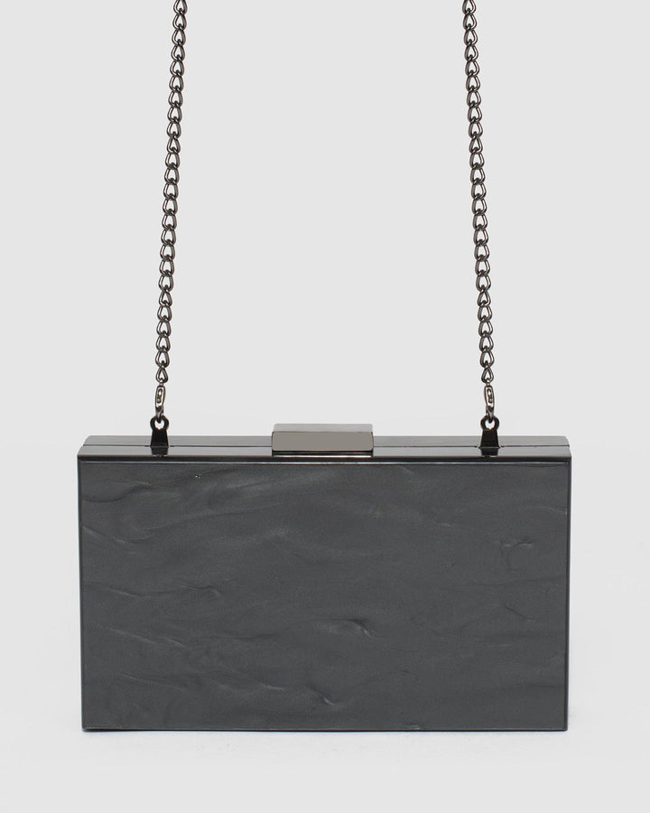 Colette by Colette Hayman Black Bonnie Spell Acrylic Clutch Bag