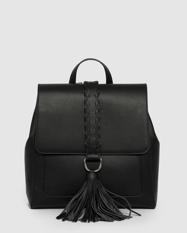 Black Bonnie Tassel Backpack | Backpacks
