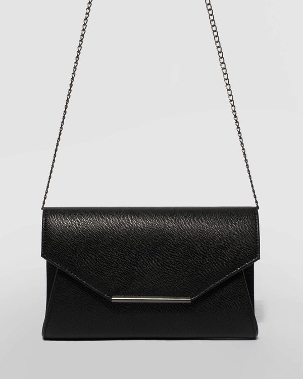 Black Brianna Eve Clutch Bag | Clutch Bags