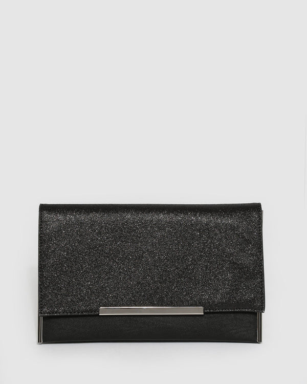 Black Brielle Clutch Bag | Clutch Bags