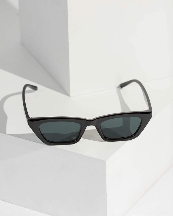 Colette by Colette Hayman Black Browline Acrylic Sunglasses
