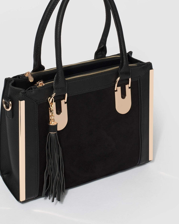 Black Camila Ring Tote Bag | Tote Bags