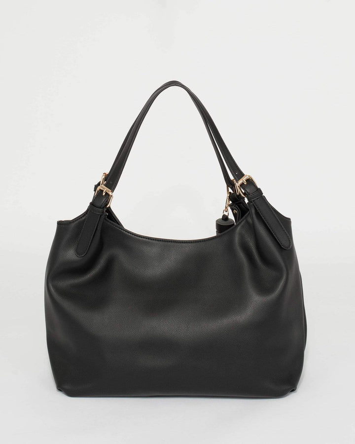 Black Casey Slouch Tote Bag | Tote Bags
