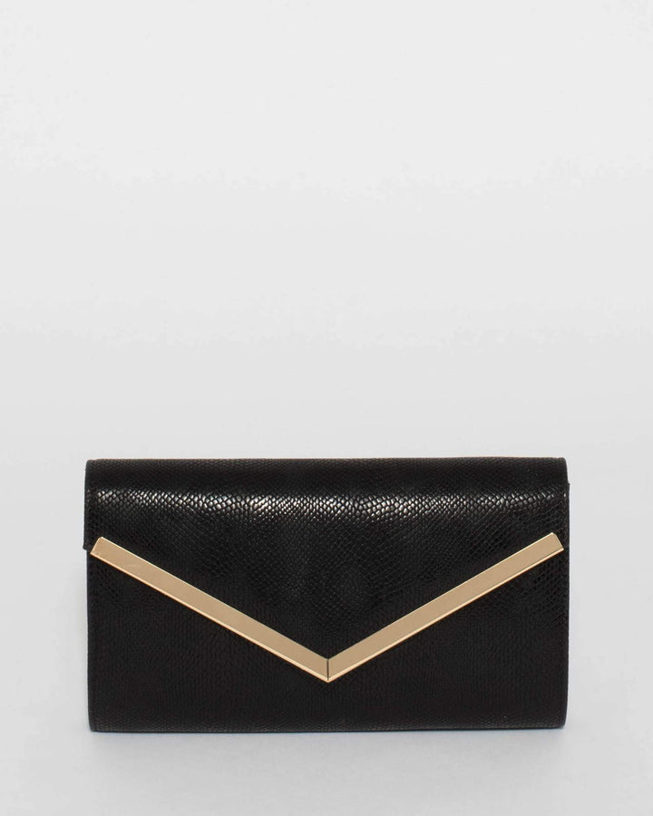 Black Cindy Evening Clutch Bag | Clutch Bags