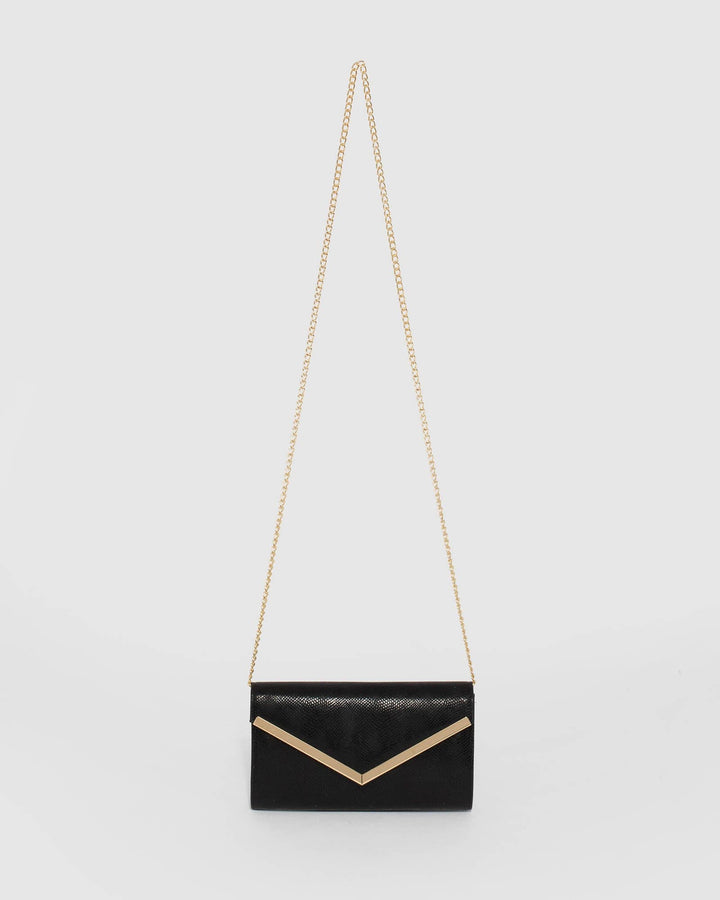 Black Cindy Evening Clutch Bag | Clutch Bags