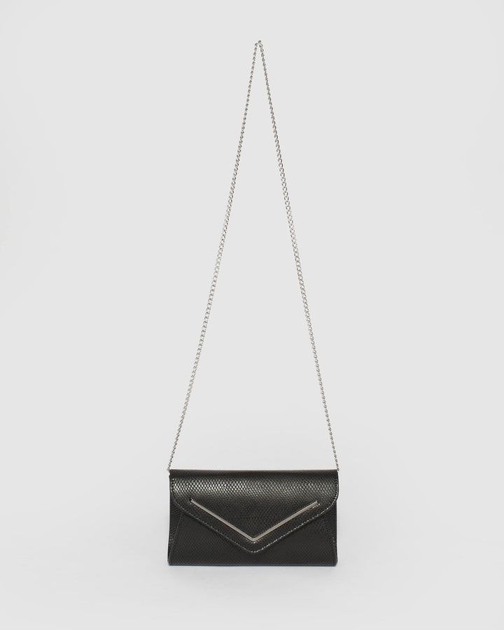 Black Clare Bar Clutch Bag | Clutch Bags