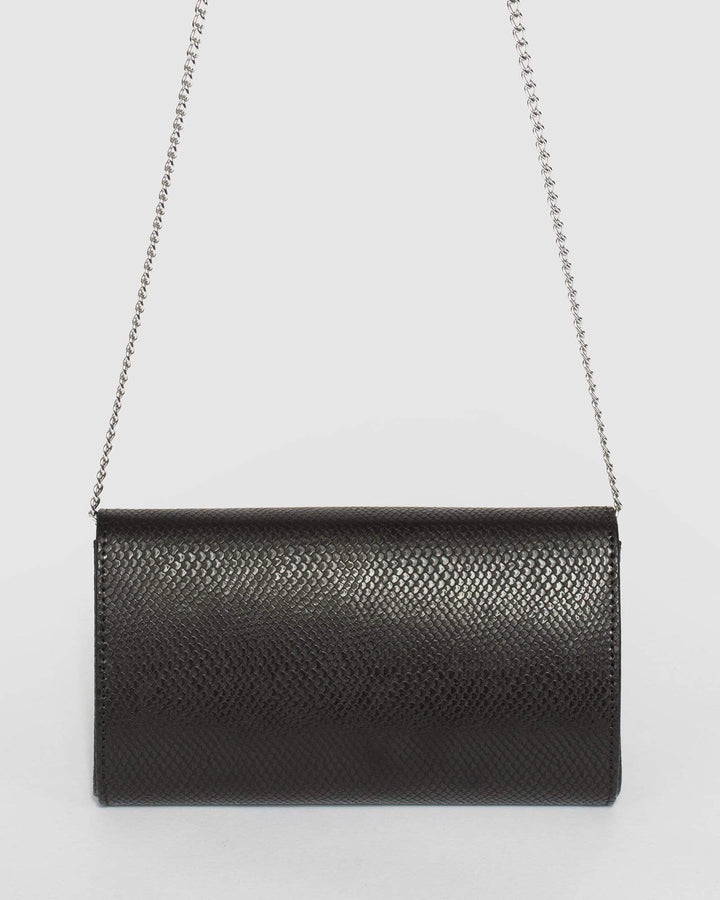Black Clare Bar Clutch Bag | Clutch Bags