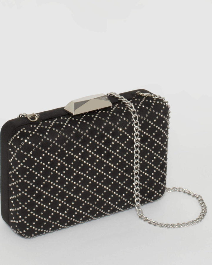 Black Coco Hardcase Clutch Bag | Clutch Bags
