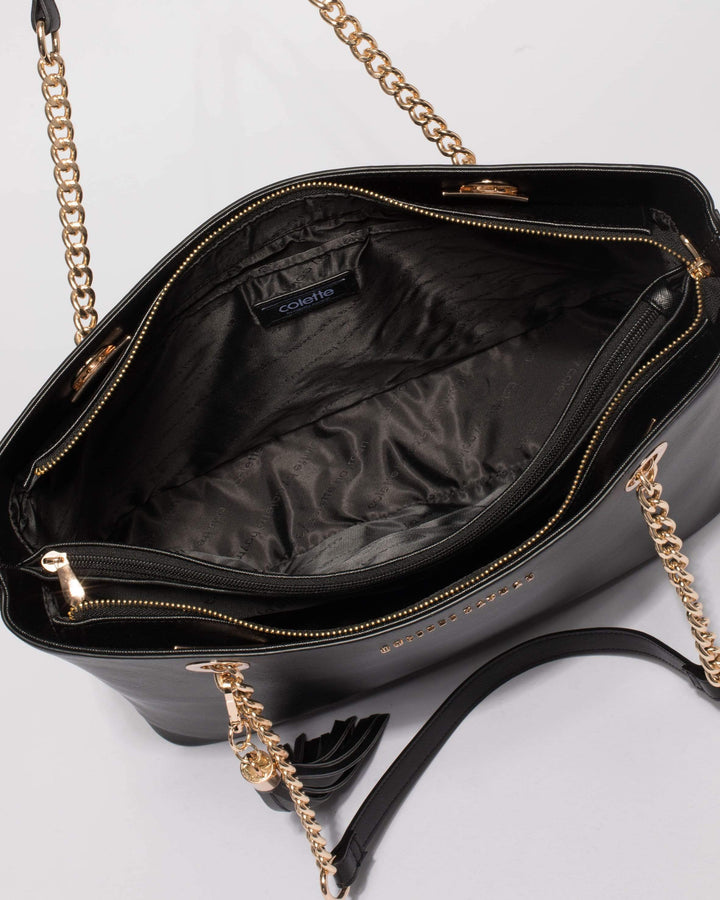 Black Colette Premium Tote Bag | Tote Bags