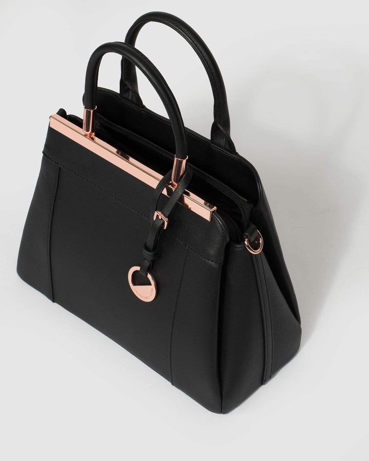 Black Connie Medium Tote Bag | Tote Bags