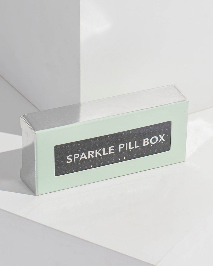 Colette by Colette Hayman Black Crystal Pill Box
