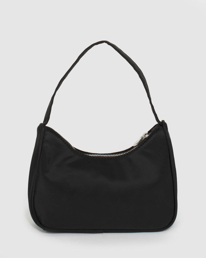 Colette by Colette Hayman Black Crystal Shoulder Bag