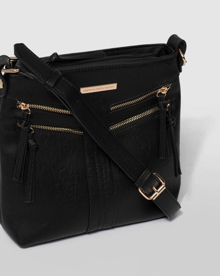 Black Dahlila Zipper Crossbody Bag | Crossbody Bags