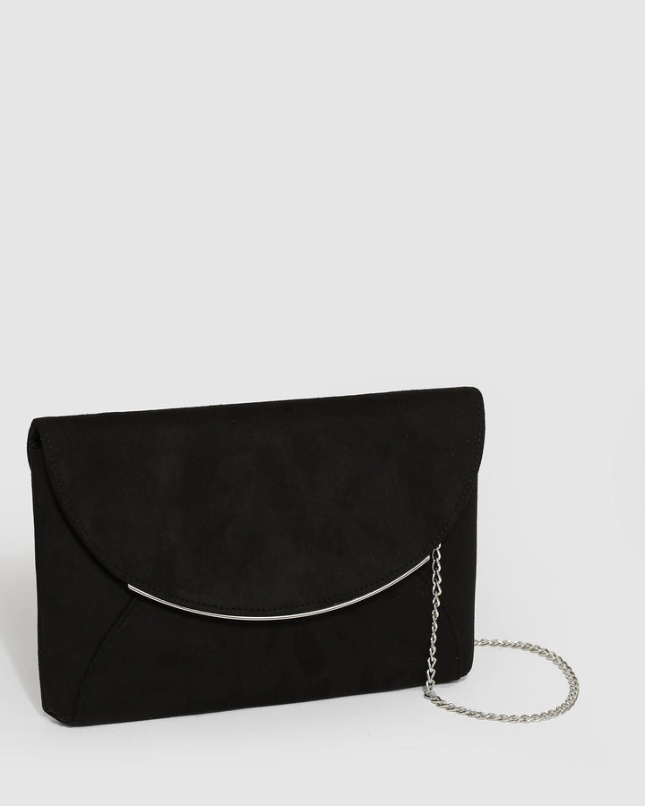 Black Dalila Envelope Clutch Bag | Clutch Bags