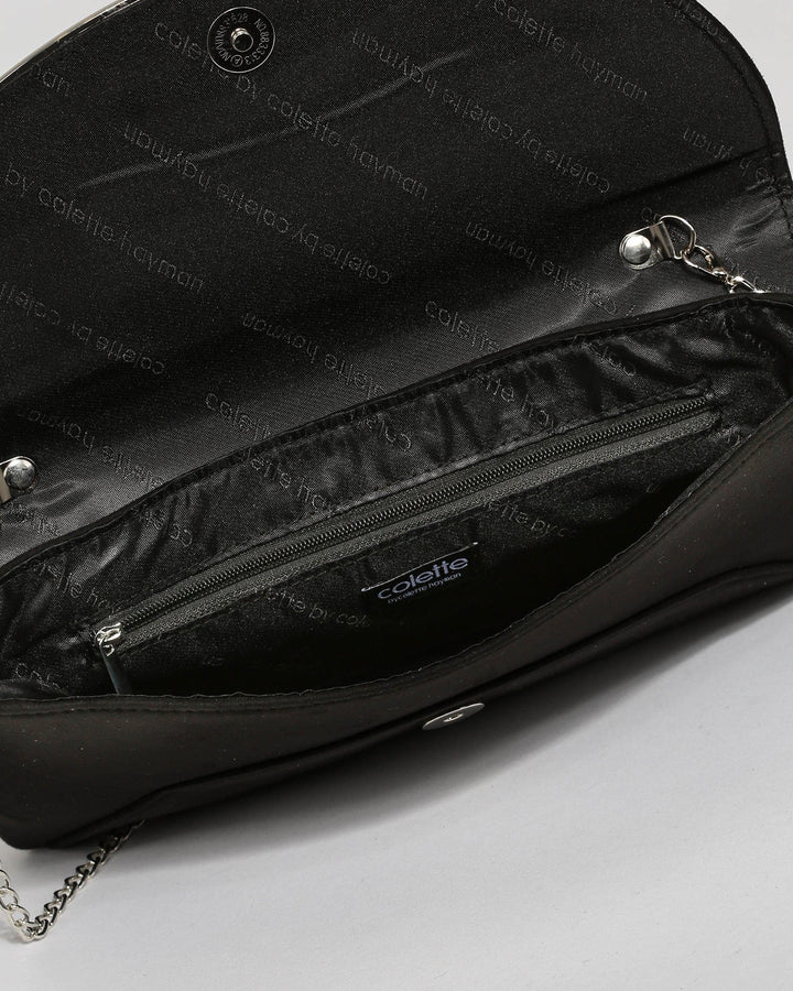 Black Dalila Envelope Clutch Bag | Clutch Bags